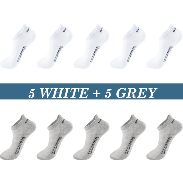 Branded Packaging High Quality Men Socks Cotton Summer Sports Breathable Ankle Socks Mesh Casual Athletic Thin Cut Short Plus 