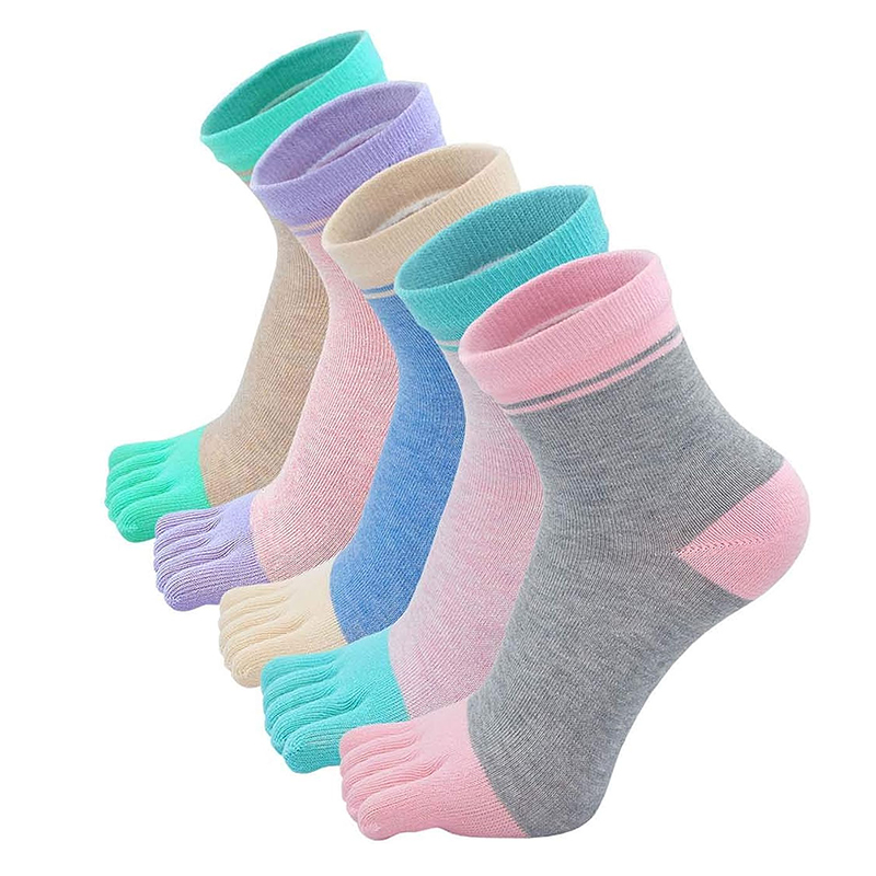 Storage Solution Split Toe Winter Socks Mid-Length Five Toe Socks Anti-Cold Yoga Pilates Dance Fitness Indoor Sports Split Toe 