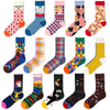 OEM Design Your Own Fancy Novelty Embroidery Sock Men Pattern Logo Chaussettes Customize Cotton Unisex Crew Logo Socks