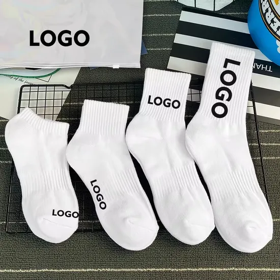 Manufacturer Design Logo Cotton Men Athletic Fashion Fast Delivery Custom Socks with Sports