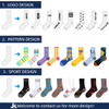 High Quality Sokken Calcetines Sock-Stocking Happy Funny Socks Custom Design White Sports Yoga Pilates Socks Anti Slip Grip Crew Cotton Men Custom Socks