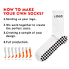 Men Women Personalized Mobility Pointe Studio Custom Yoga Dance Sticky Grip Bamboo Cotton Crew Sports Anti-Slip Sock with Non Slip Logo