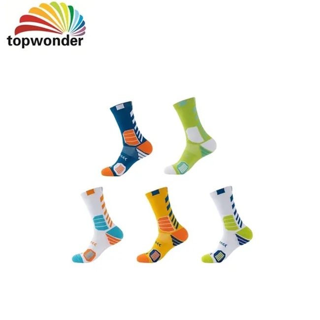 Customize Comfortable Fashion Sports Sock Basketball Sock Football Sock Running Sock Crew Sock in All Designs for Men Women and Kids