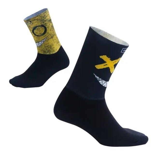 Xianghui Breathable Outdoor Custom Patterns Running Sport Crew Men Cycling Socks