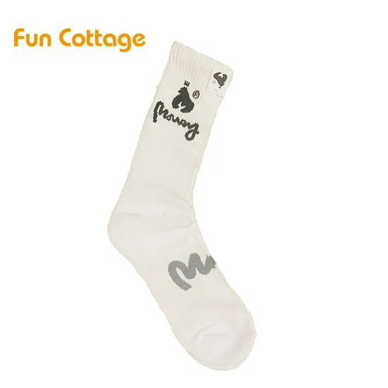 Free Sample Colorful Sports Men′ S Socks Custom Logo Ribbed Cotton Socks