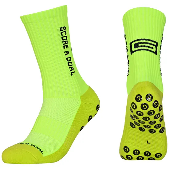 Custom Logo Sport Grip Soccer Socks OEM&ODM Service Football Socks Designer Your Own Logo Non Slip Sport Socks