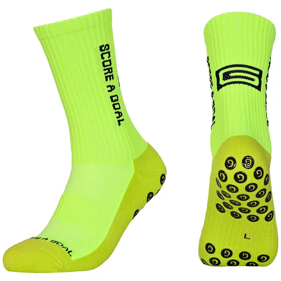 Custom Logo Sport Grip Soccer Socks OEM&ODM Service Football Socks Designer Your Own Logo Non Slip Sport Socks