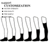 Wholesale Bulk Custom Logo Breathable Sweat-Wicking Socks Compression for Men Women