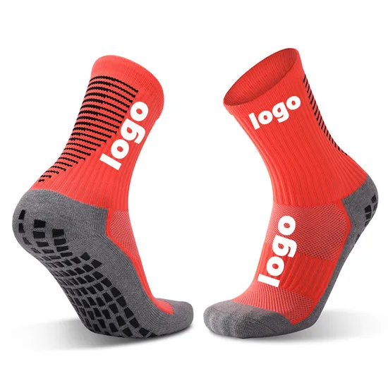 Sports Sustainable Colorful Non Anti Slip Soccer Athletic Mens Custom Logo Youth Football Grip Socks for Man and Woman