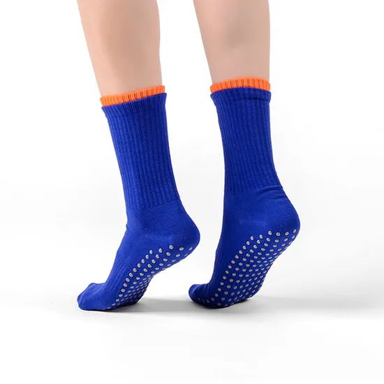 Qumor Wholesale OEM Custom Logo Yoga Silicon Soft Breathable Grip Women Crew Pilates Socks