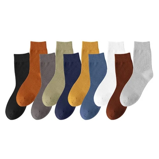 Custom Classic Men Crew Cotton Mens Dress Crew Business Socks