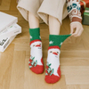Wholesale Custom High Quality New Style Christmas Packing Socks Cute Colorful Santa Claus Coral Fleece Socks