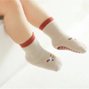 Winter Funny Christmas Cartoon Custom Logo Sports Organic Rubber Grip Baby Toddlers Socks
