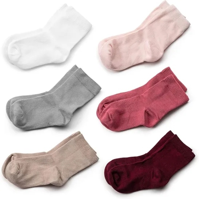 Bamboo Stretch Kids Ankle School Kids Crew Socks Breathable Boy Girl Baby Socks