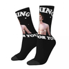  Ghostface Large Couple Sports Socks SpringSummer Basketball Socks Black and White Long Socks Men's Middle Socks Hip 