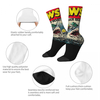  Autumn Winter Fashion Unisex Jaws Edition Comic Book Cover Socks Non slip Basketball 