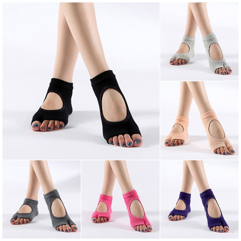 Price Match women Two Toe Yoga Socks Non slip Shockproof Sport Cotton Pilates Sock Quick Dry Ballet Professiona Dance 
