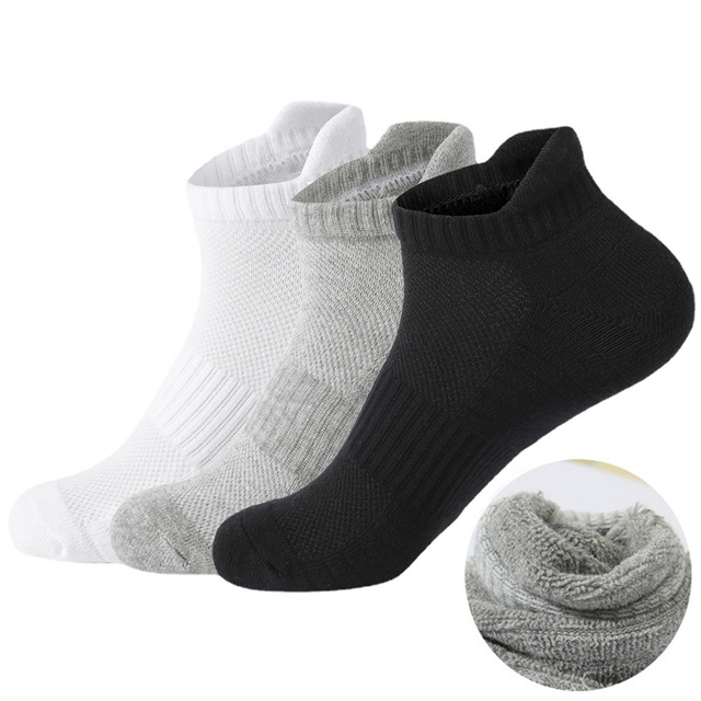 Men Short Socks Athletic Running Low Cut Sports Socks Breathable Comfortable Mesh Casual Ankle Socks for Men Women