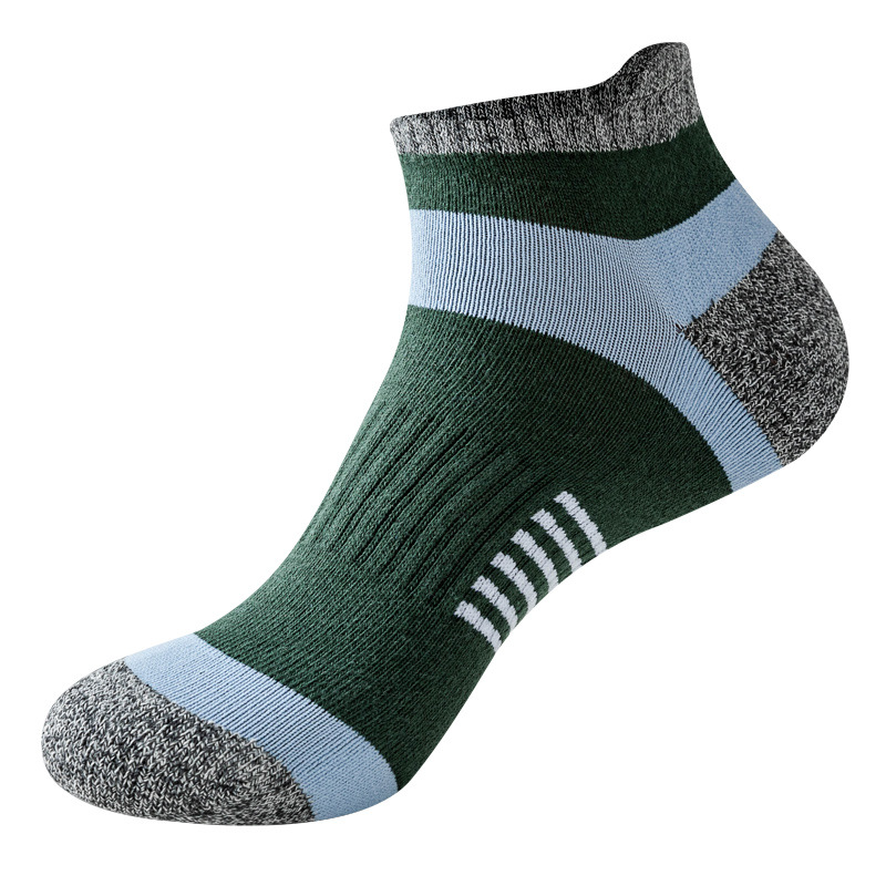  Sports Socks Basketball Towel Socks Men's Socks Socks Shock Absorbing Terry Cotton Sweat Absorbing Running Breathable 