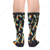 distributor Awareness Autism Care Bow Puzzle Fun Crew Socks Fashion Comfortable S And women S 