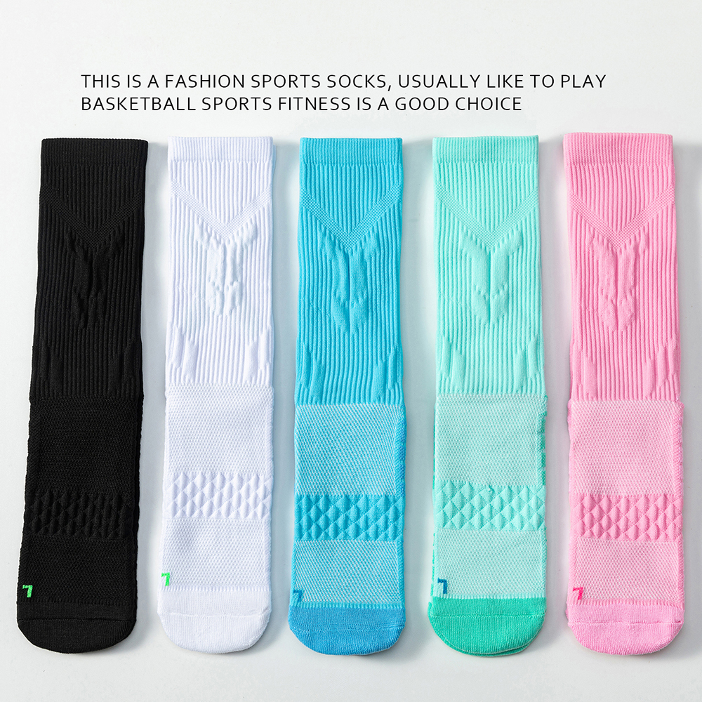  high quality professional basketball socks men's thick towel socks Sweat absorbent breathable sports long socks 
