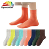 Wholesale and Customize Single Color Stripe Sock Ankle Sock Stripe Sock for Women, Men and Kids