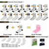 OEM MOQ Fast Sample OEM Custom Logo Crew Socks Men Running Sport Socks, Cycle Athletic Custom Logo Basketball Socks