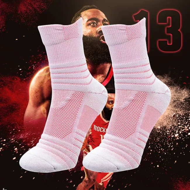Basketball Men, Cushioned Athletic Crew for Men Women, Protective Elite, Sports Socks Cycling