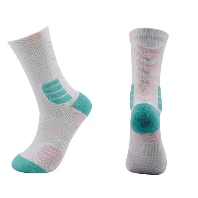 Basketball Socks Men′s MID-Crew Anti-Slip Moisture-Wicking Terry Cushion New Comfort Sports Socks Team Socks