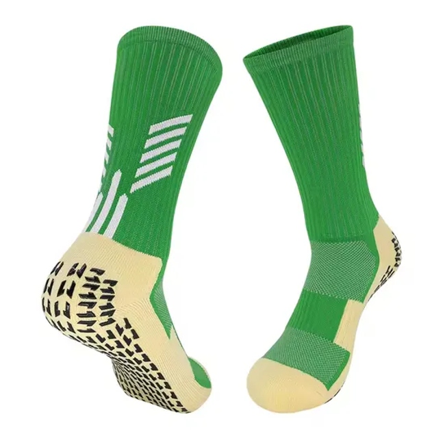 Professional Training Men′s Soccer Crew Socks Anti-Slip Grip Logo Cuff Thick Bottom Sweat Absorbing Sports Socks for Wear