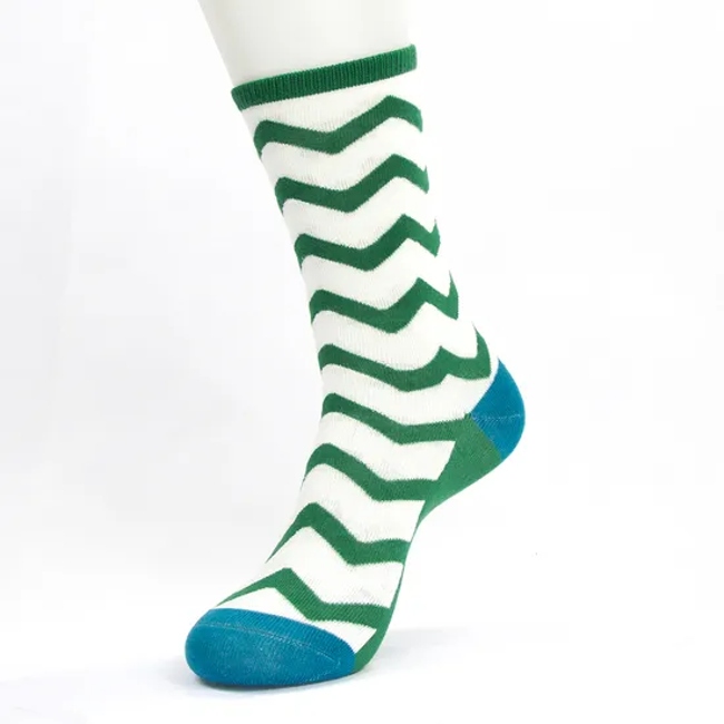 Men Women Unisex Jacquard Cotton Daily Casual Crew Socks