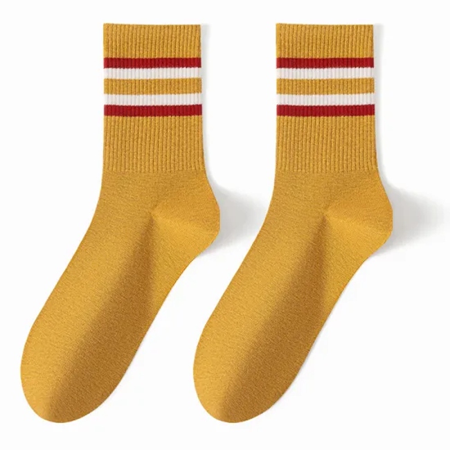 Wholesale Custom High Quality Cotton Printed Logo Crew Jacquard Fashion Women Unisex Basketball Classic Knitted Men′s Socks
