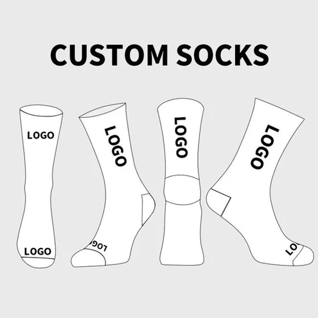 Xianghui Custom Logo Crew Socks Men Running Sport Cycle Athletic Basketball Socks