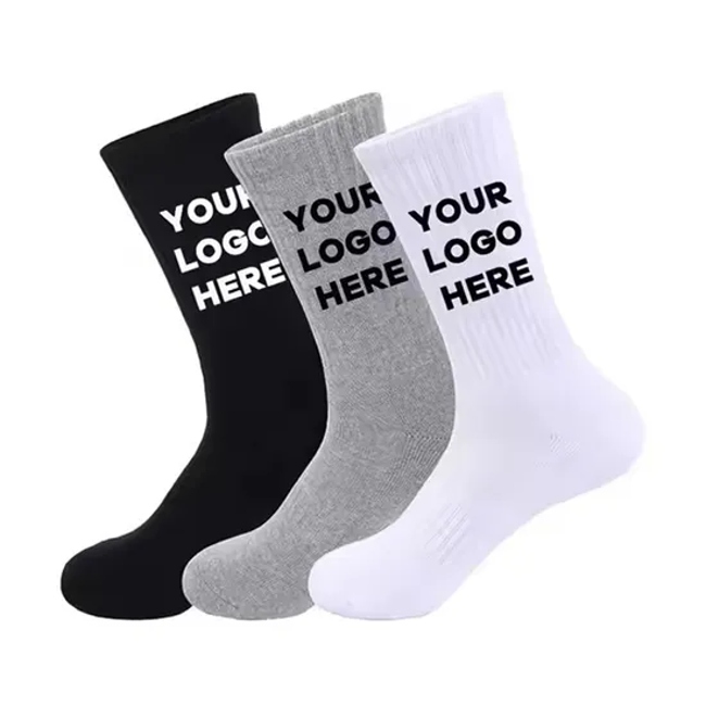 Custom High Quality Unisex Logo Sports Design Manufacturer Customized Brand Men Socks
