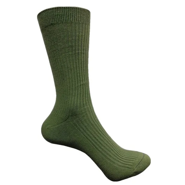 Wholesale High Quality Fashionable Crew Work Socks Men 100 % Cotton Hunting Tactical Green Socks
