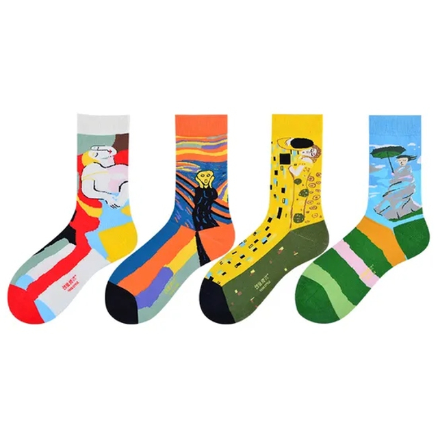 Fashion Low Price Unisex Men Women Polyester Cotton Wholesale Jacquard Crew Socks