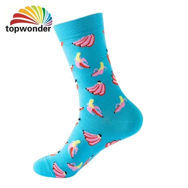 Wholesale and Customize All Designs of Hot Selling Fruit Sock, Knee High Sock, Dress Sock, Crew Sock in Many Colors, Sizes and Material