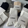 High Quality Low MOQ Fashionable Custom Logo Solid Colorful Knitted Cotton Crew Men′s Socks