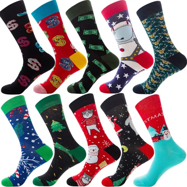 Design Your Crew Custom Socks Cotton OEM Socks Customize Logo on Men Socks