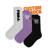 Free Design Fashion Custom Letter Logo Adult Sports Sock Unisex Casual Socks Cotton Crew Socks for Men