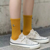 Custom Fashion Embroidery Crew Socks Logo Girls Men Knitted Cute Cartoon Embroidered Customize Logo Socks