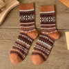 Autumn and Winter Men′s Combed Cotton Vintage Color Crew Socks
