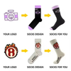 Cotton Design Own Fashion Embroidery Jacquard Men Brand Packaging Crew Sports Logo Custom Socks