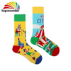 Wholesale and Customize All Cartoon Sock Fashion Cotton Sock Knee High Sock for Men Women and Kids