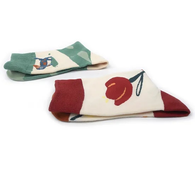 Sungnan Men Dress Cool Colorful Fancy Novelty Funny Combed Cotton Crew Socks