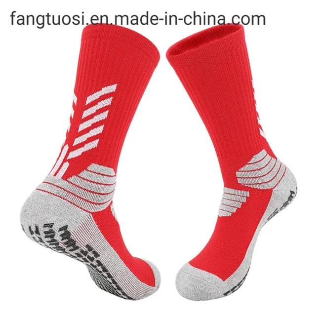Men Custom New Design Anti Slip Over Knee High Soccer Socks Unisex Breathable Football Fashion Quality Crew Socks