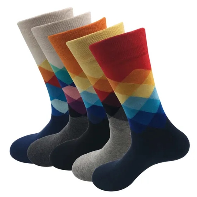 High Quality Men′s Formal Sports Custom Manufacturer Socks-Supplier Crew Sport Dress Socks
