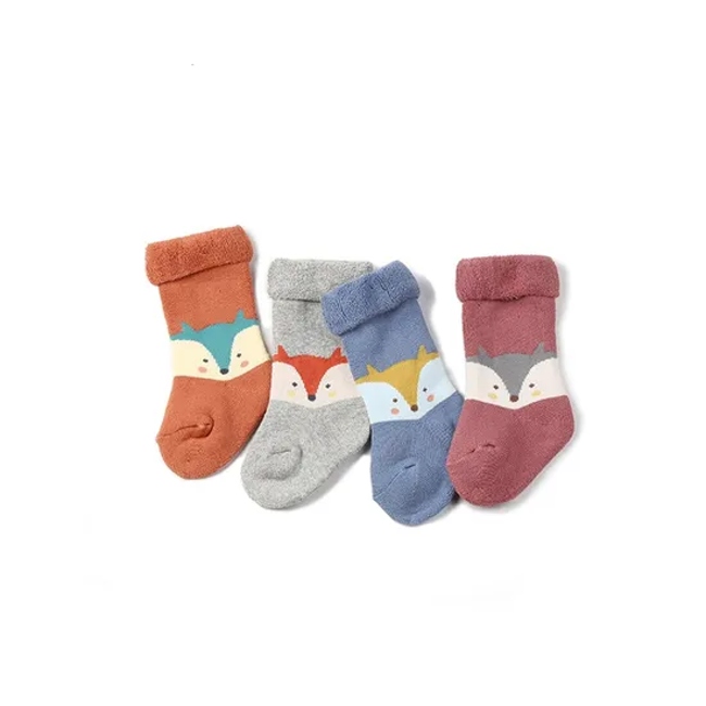 Wholesale Custom Children Baby Kids Unisex Cotton Terry Short Socks