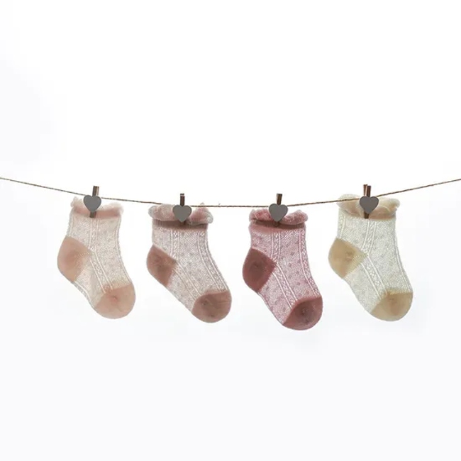  Ultra Thin Mesh Breathable Ice Silk Boneless Loose Socks Newborn Baby Socks