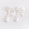 Children′s Socks Spring Summer Lace Mesh Breathable Thin Princess MID Tube Baby Socks